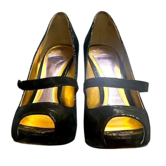 HALEBOB 👠Elegant Black Peep-Toe Heels - Picture 4 of 7